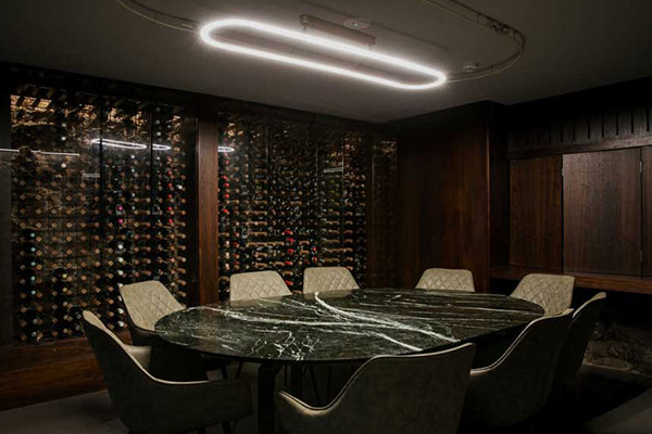 private cellar dining space
